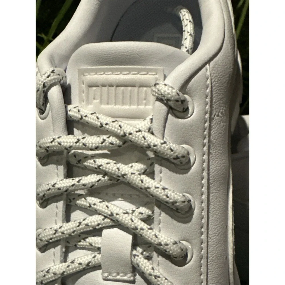 Puma Womens Mayze Reflective‎ Sneakers White On White 383729 01 Size 6.5